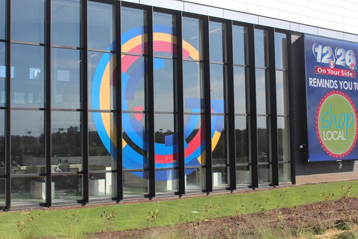 Window Graphics, 3M architectural window perf, with optically clear laminate